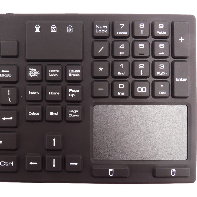 DSI WATERPROOF IP68 FULL SIZE KEYBOARD WITH TOUCHPAD, LED BACKLIT - Thumbnail 3