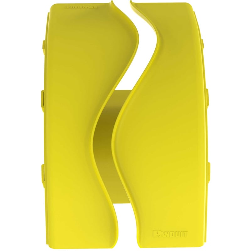 Panduit FiberRunner® Outside Vertical Right-Angle, 90°, 6x4, Yellow - Thumbnail 1