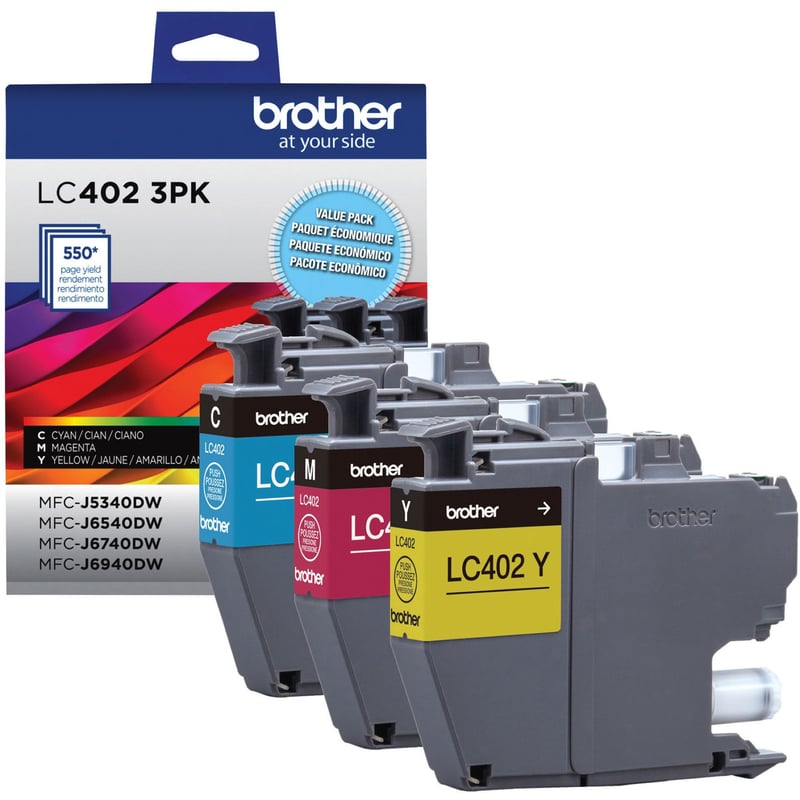 Brother Original Standard Yield Inkjet Ink Cartridge - Cyan, Magenta, Yellow - 3 Pack - Thumbnail 1