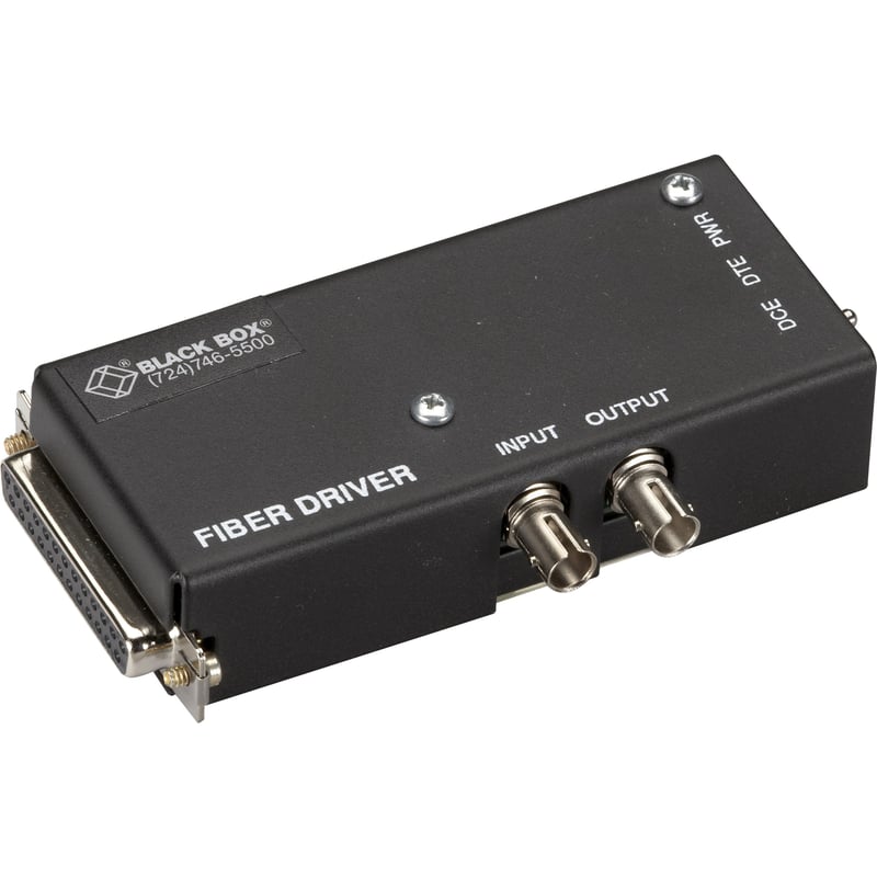 Black Box Async RS232 Extender over Fiber - DB25 Female, ST Multimode