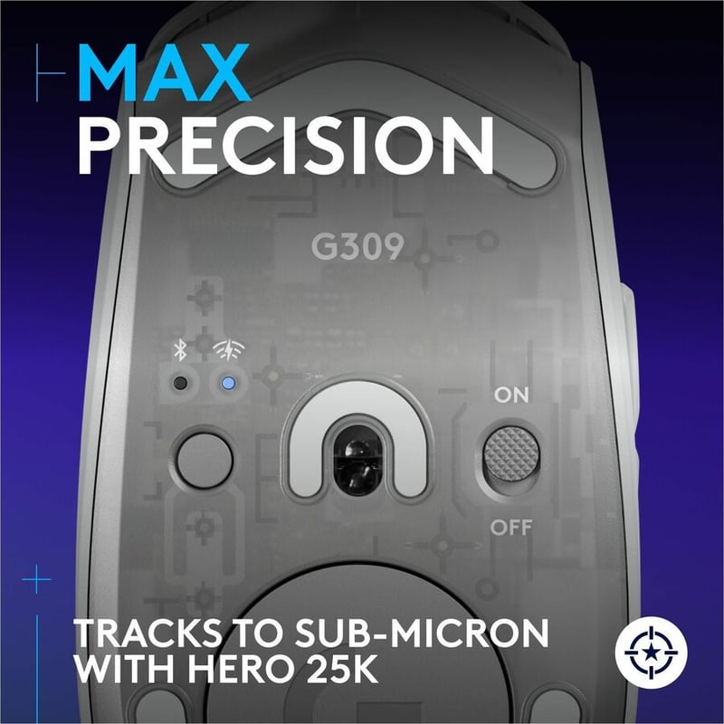 G309 LIGHTSPEED GAMING MOUSE WHITE - Thumbnail 4