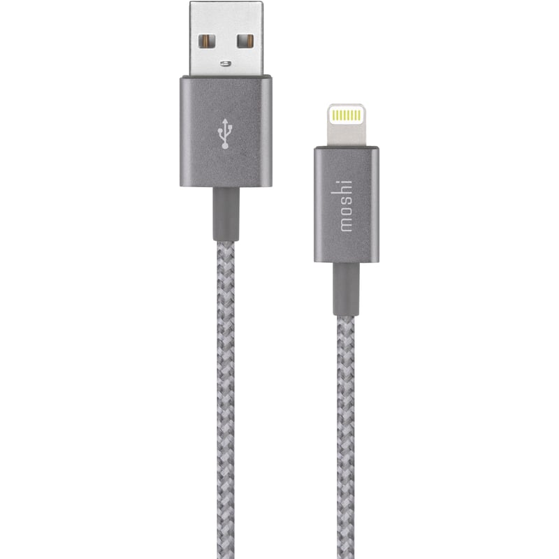 Moshi Integra USB Cable w Lightning Connector-Black - Thumbnail 1