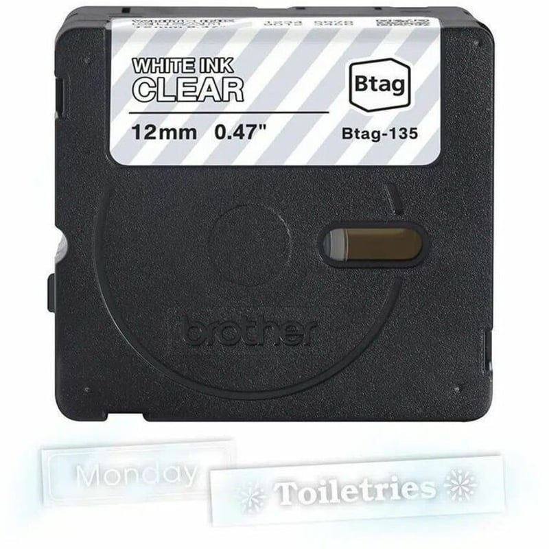 12MM 4M BTAG WHITE ON CLEAR UNLAMINATED - Thumbnail 2