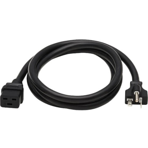 Eaton Tripp Lite Series Power Cord, C19 to NEMA 5-20P - Heavy-Duty, 20A, 125V, 12 AWG, 6 ft. (1.8 m), Black - Thumbnail 1