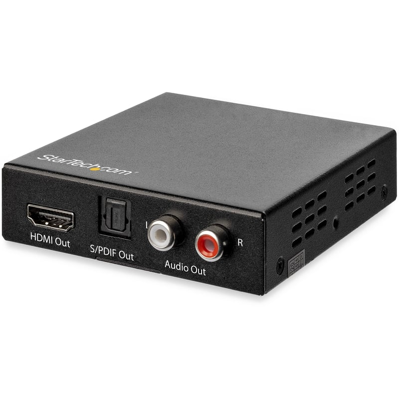 StarTech.com HDMI Audio Extractor with 40K 60Hz - HDMI Audio De-embedder - HDR - Toslink Optical Audio - Dual RCA Audio - HDMI 2.0 - Thumbnail 1