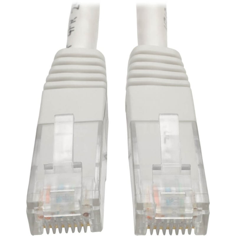 Tripp Lite by Eaton Cat6 Gigabit Molded (UTP) Ethernet Cable (RJ45 M/M) PoE White 7 ft. (2.13 m) - Thumbnail 1