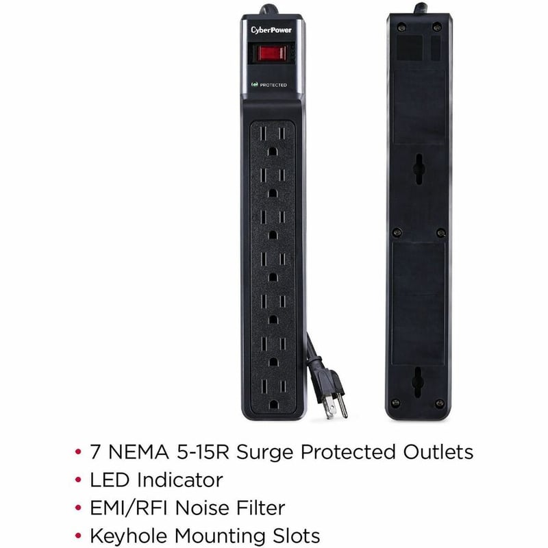 CyberPower CSB706 Essential 7 - Outlet Surge with 1500 J - Thumbnail 2