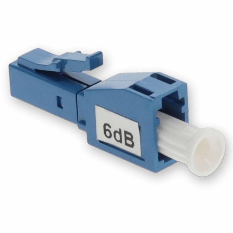 AddOn 2-Pack of 6dB fixed LC Male to LC Female OS1 SMF Simplex Fiber Attenuators - Thumbnail 3