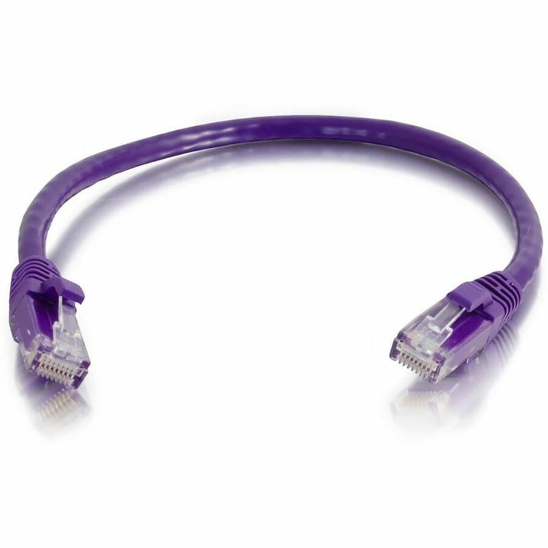 Quiktron Q-Series Patch Cords, CAT5E, Booted, Purple, 7 FT - Thumbnail 4