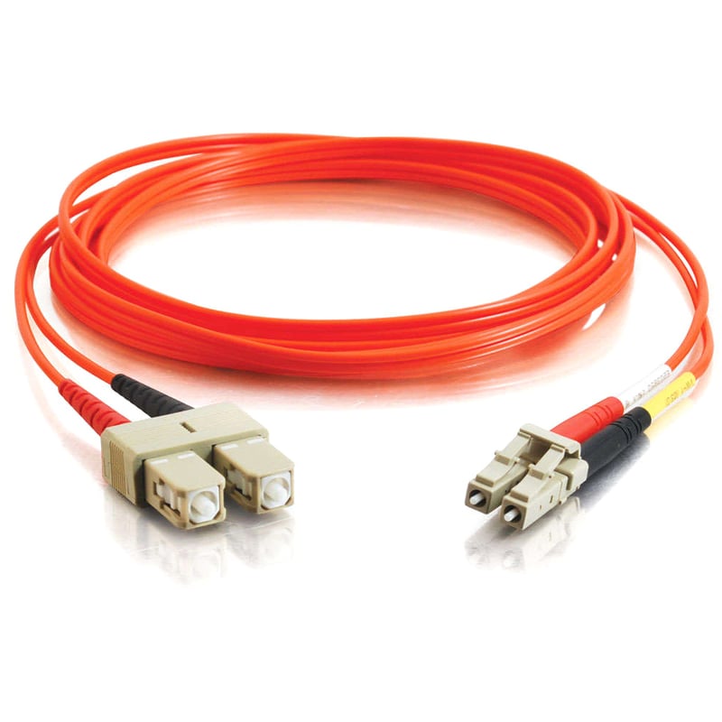 2M FIBER OPTIC MMF LC/SC 62.5/125 DUPLEX PVC PATCH CORD - Thumbnail 2