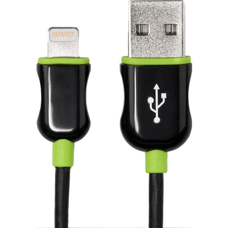 Rocstor Premium 4 ft./1.2 m. Black Lightning to USB Charge Sync Cable - Thumbnail 1