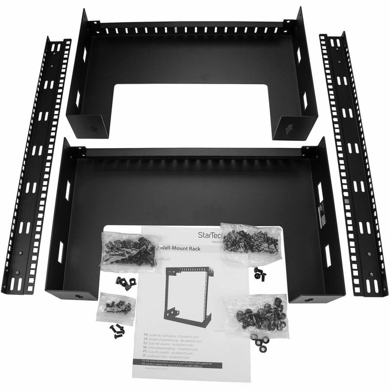 StarTech.com 2-Post 12U Heavy-Duty Wall-Mount Network Rack, 19" Open Frame Server Rack for Computer Equipment, Wall Mount Data Rack~ - Thumbnail 5