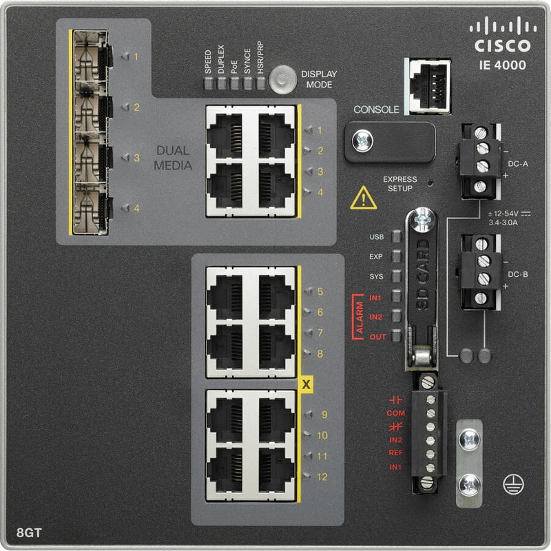 Cisco IE-4000-8GT4G-E Layer 3 Switch - Thumbnail 2