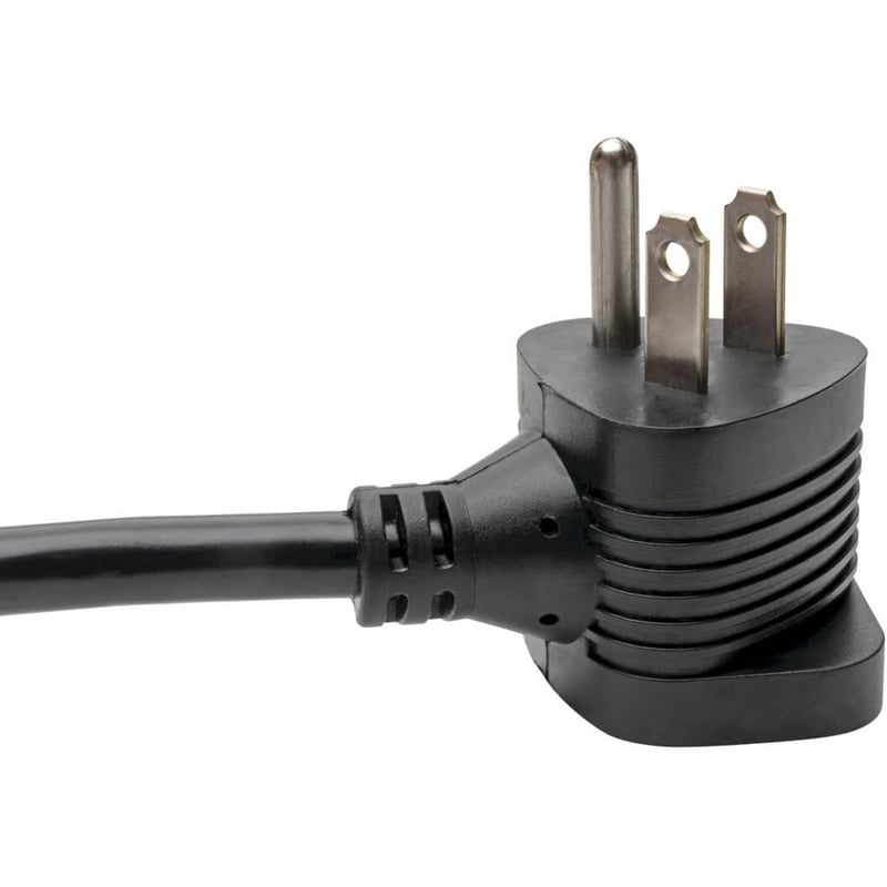 Eaton Tripp Lite Series Piggyback Extension Cord, NEMA 5-15P/5-15R to C13 - 13A, 125V, 16 AWG, 6 ft. (1.83 m), Black - Thumbnail 3