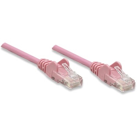 Intellinet Network Solutions Cat5e UTP Network Patch Cable, 50 ft (15.0 m), Pink - Thumbnail 2