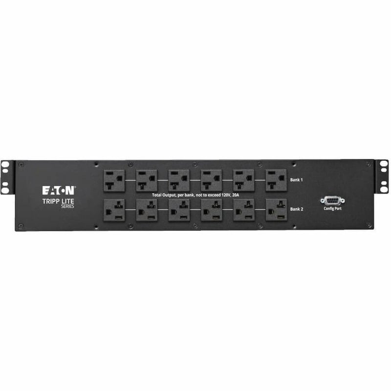 Tripp Lite by Eaton 2.9kW 120V Single-Phase ATS/Monitored PDU - 24 5-15/20R & 1 L5-30R Outlets, Dual L5-30P Inputs, 10 ft. Cords, 2U, TAA - Thumbnail 4