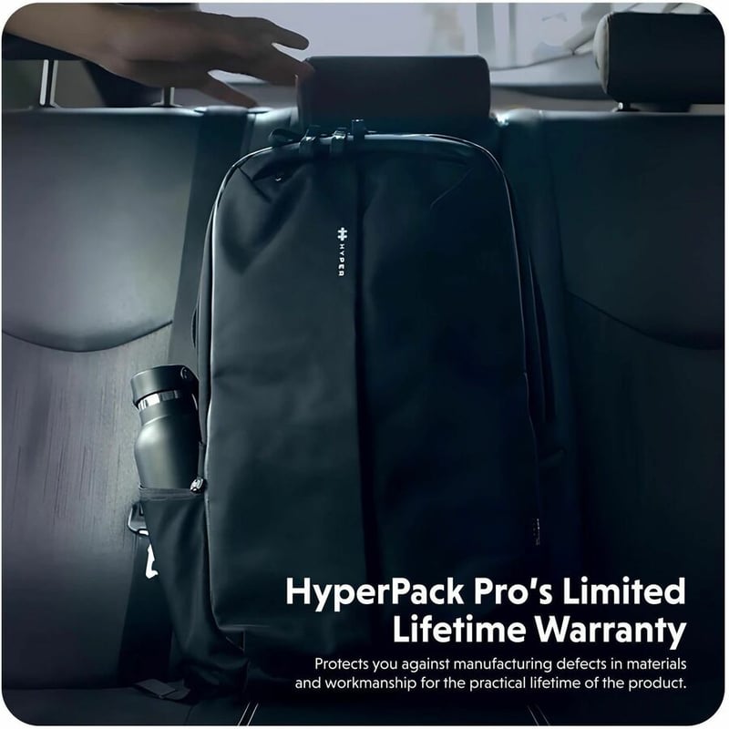 Hyper HyperPack Pro HP20P2BKGL Carrying Case (Backpack) for 12.9" to 16" Apple MacBook - Black - Thumbnail 3