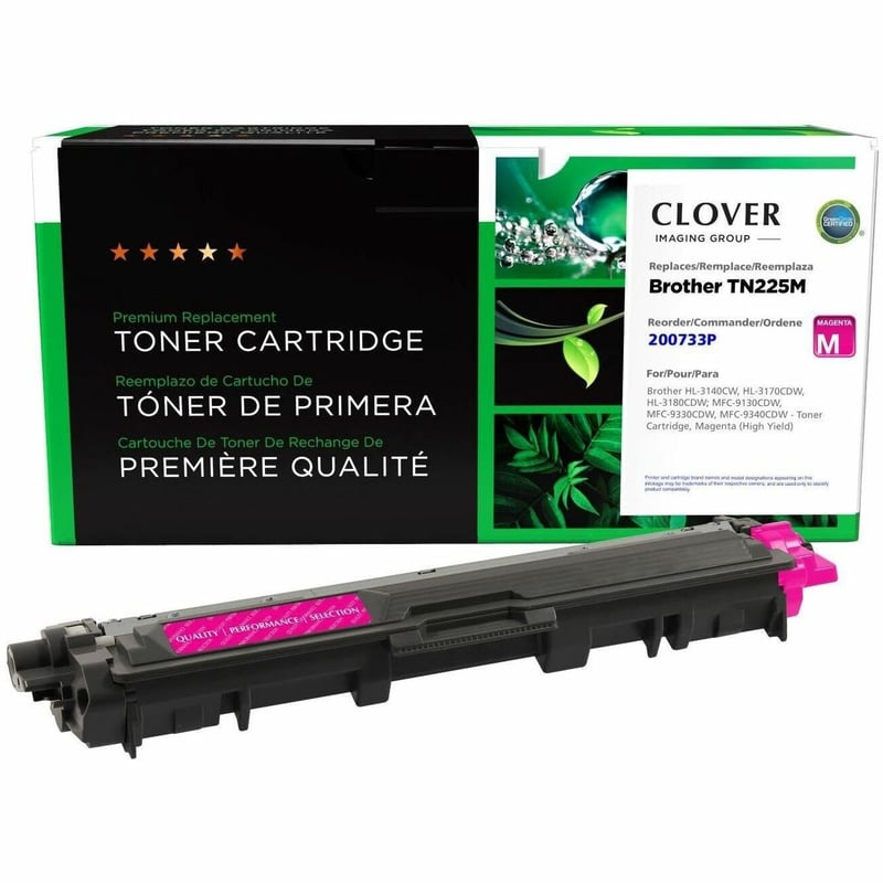 Clover Imaging Remanufactured High Yield Magenta Toner Cartridge for Brother TN225 - Thumbnail 1