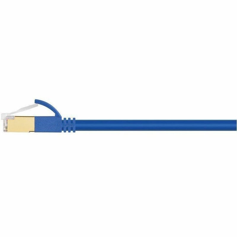 MONOPRICE CAT6A 3FT BLUE PATCH CABLE_ DOUBLE SHIELDED (S/FTP)_ 36AWG_ 10G_ PURE - Thumbnail 2