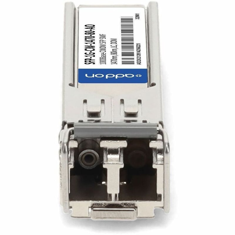 AddOn Arista Networks&reg; SFP-1G-CW-1470-80 Compatible TAA 1000Base-CWDM SFP Transceiver (SMF, 1470nm, 80km, LC, DOM)