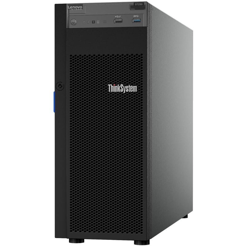 Lenovo ThinkSystem ST250 7Y46A00ZNA 4U Tower Server - 1 Xeon E-2144G 3.60 GHz - 8 GB RAM - Serial ATA/600 Controller - Thumbnail 1