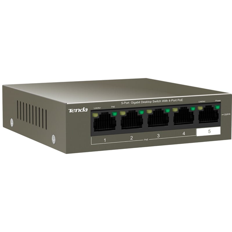 5-PORT DESKTOP SWITCH 4PORT POE . - Thumbnail 2