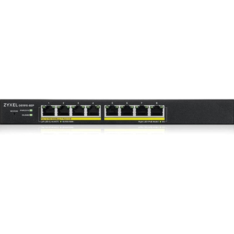 ZYXEL 8-port GbE Smart Managed PoE Switch - Thumbnail 1
