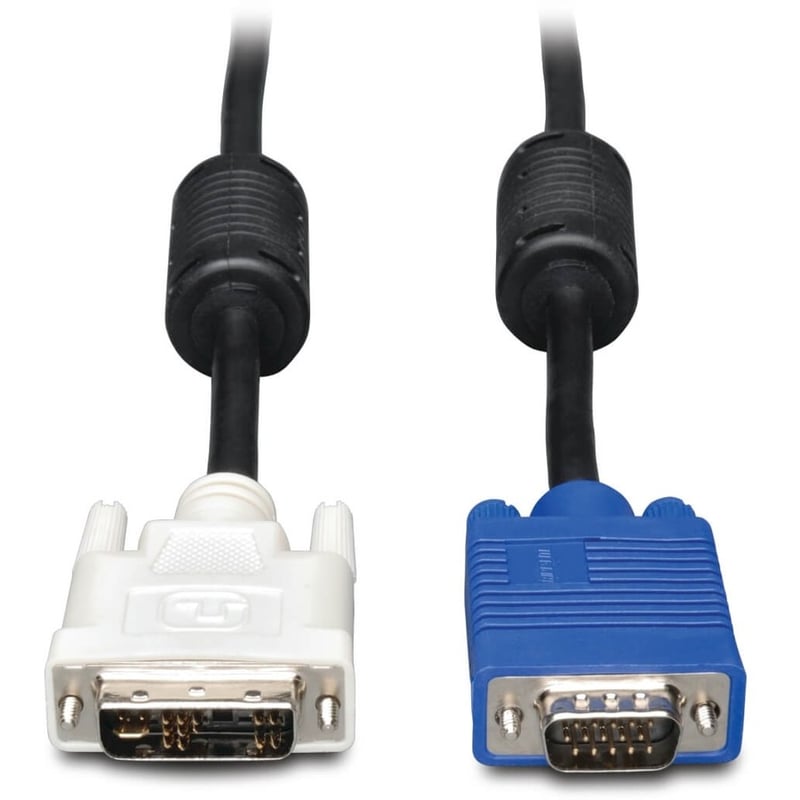 Eaton Tripp Lite Series DVI to VGA High-Resolution Adapter Cable with RGB Coaxial (DVI-A to HD15 M/M), 6 ft. (1.8 m) - Thumbnail 2