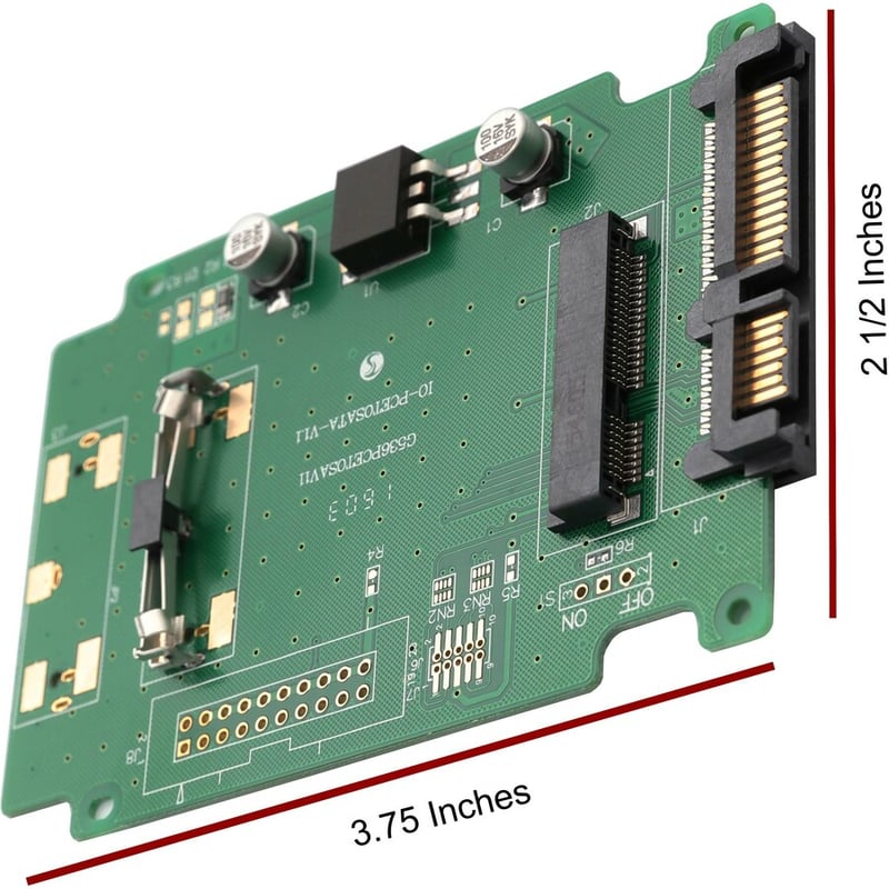 SYBA Multimedia mSATA SSD 50mm to SATA Adapter - Thumbnail 3