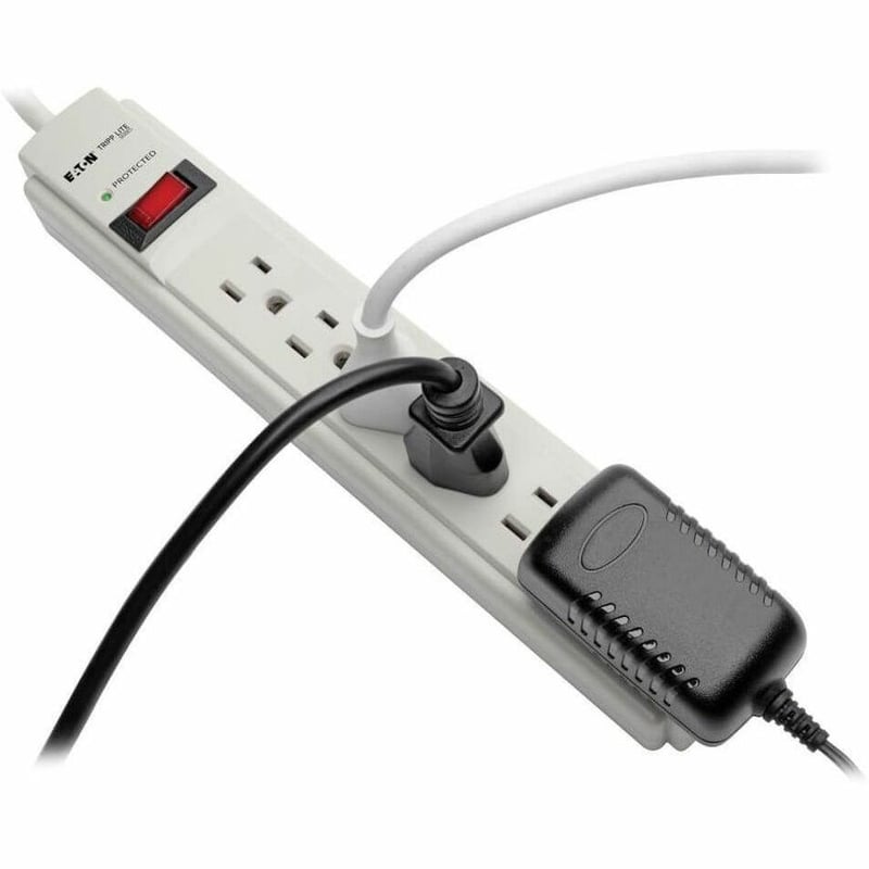 Tripp Lite by Eaton Protect It! 6-Outlet Surge Protector 8 ft. (2.43 m) Cord 990 Joules Low-Profile Right-Angle 5-15P plug - Thumbnail 5
