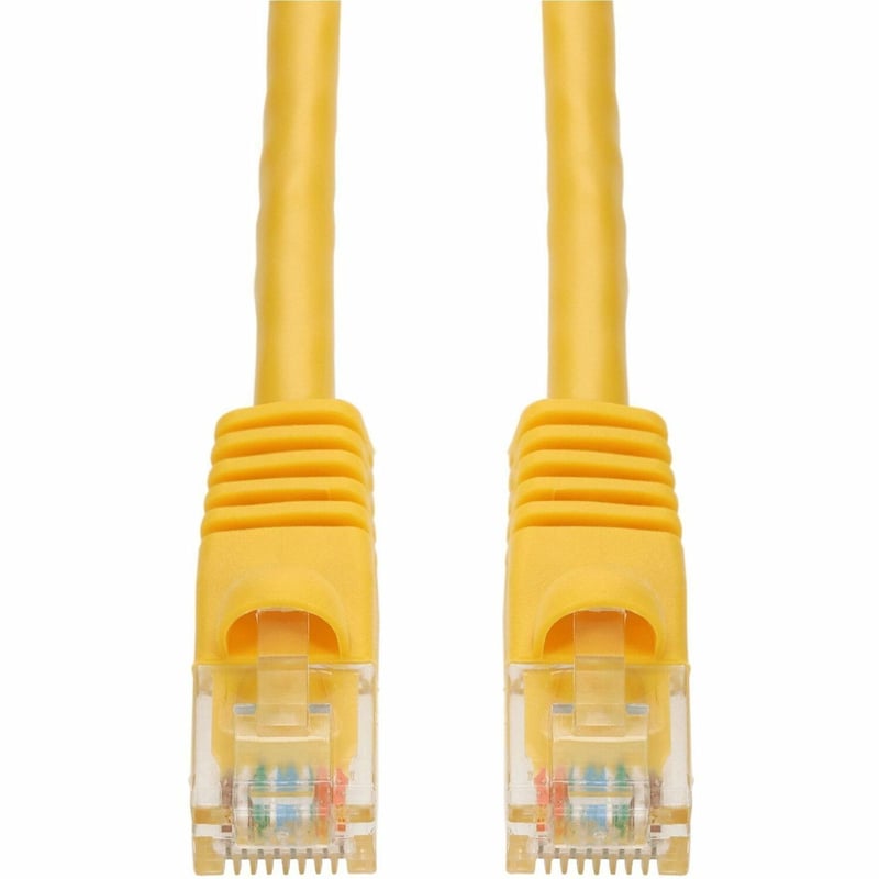 AddOn 17ft Yellow CAT 6A PVC Ethernet Cable Snagless Bubble Boot RJ-45 M/M - Thumbnail 1
