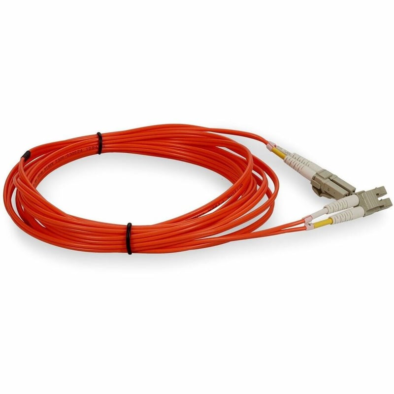AddOn 8m LC (Male) to LC (Male) Orange OM1 Duplex Fiber OFNR (Riser-Rated) Patch Cable - Thumbnail 2