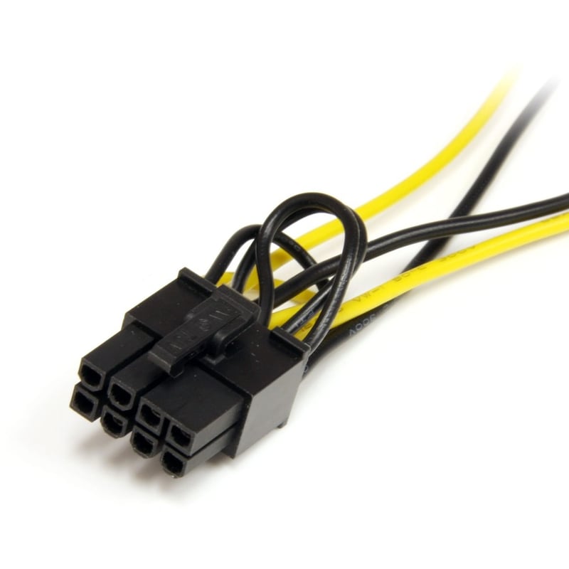 StarTech.com 6in SATA Power to 8 Pin PCI Express Video Card Power Cable Adapter - Thumbnail 3