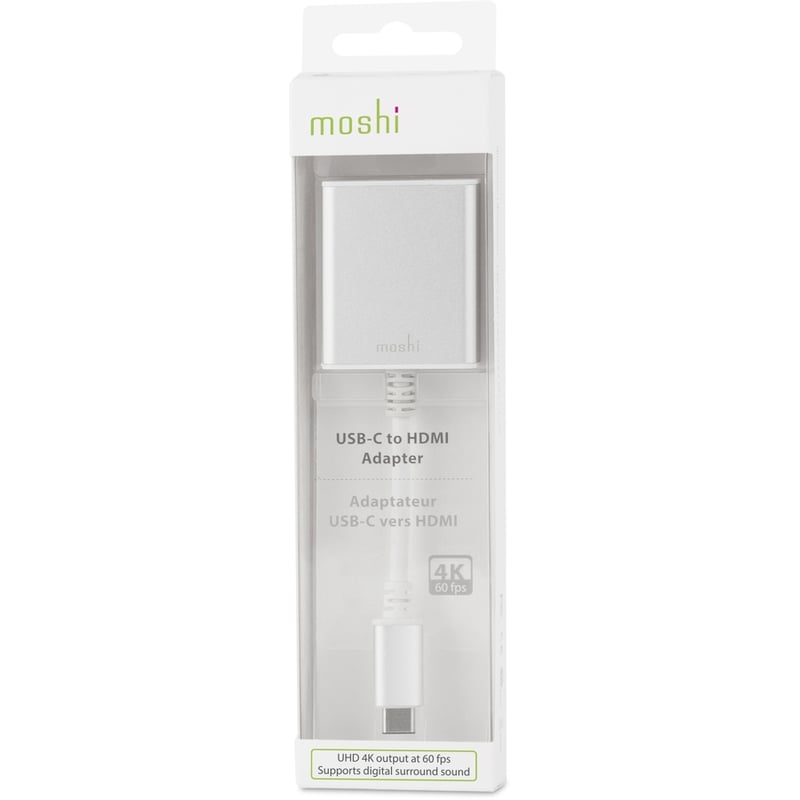 Moshi USB-C to HDMI Adapter, 4K up to 60 fps, Aluminum Casings, Works with MacBook, MacBook Air, MacBook Pro, Surface - Thumbnail 5