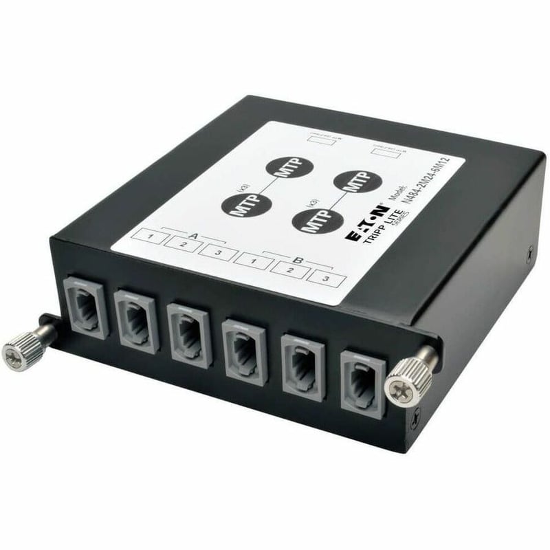 Eaton Tripp Lite Series 100Gb/120Gb to 40Gb Breakout Cassette, (x2) 24-Fiber MTP/MPO (Male with Pins) to (x6) 12-Fiber MTP/MPO (Male with Pins) - Thumbnail 5