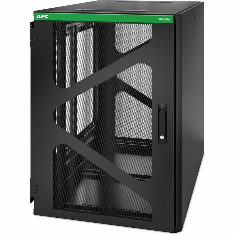 APC NetShelter 18U Wallmount Rack Enclosure Cabinet Side Mount UPS Depth - Thumbnail 1