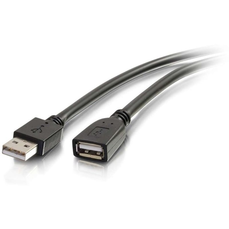 C2G 32ft USB to USB Active Extension Cable - USB A to USB Extension Cable - Plenum Rated - M/F - Thumbnail 2