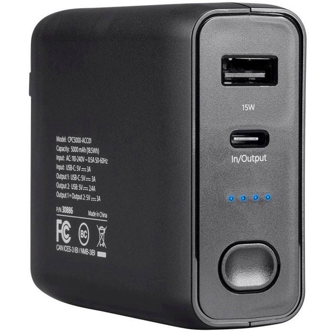4XEM 5000mAh Power Bank AC Portable mobile Charger Combo - Thumbnail 1