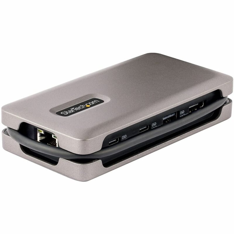 StarTech.com USB-C Multiport Adapter, 4K 60Hz HDMI (HDR), USB 3.2 Gen 2 10Gbps Hub (2xUSB-C/1xUSB-A), 100W PD Pass-Through, GbE, Mini Dock - Thumbnail 4