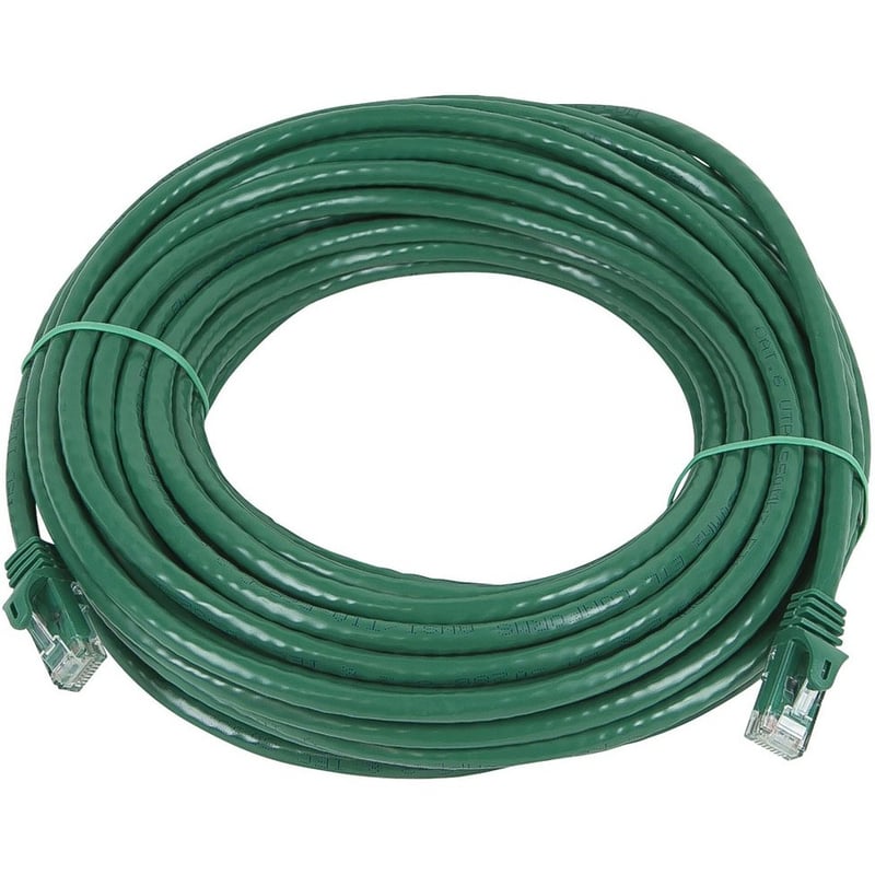 Monoprice FLEXboot Series Cat6 24AWG UTP Ethernet Network Patch Cable, 75ft Green - Thumbnail 1