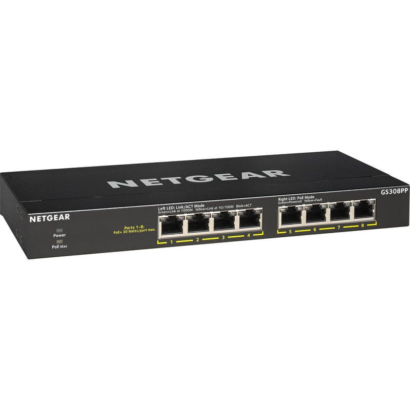 Netgear GS308PP Ethernet Switch - Thumbnail 4
