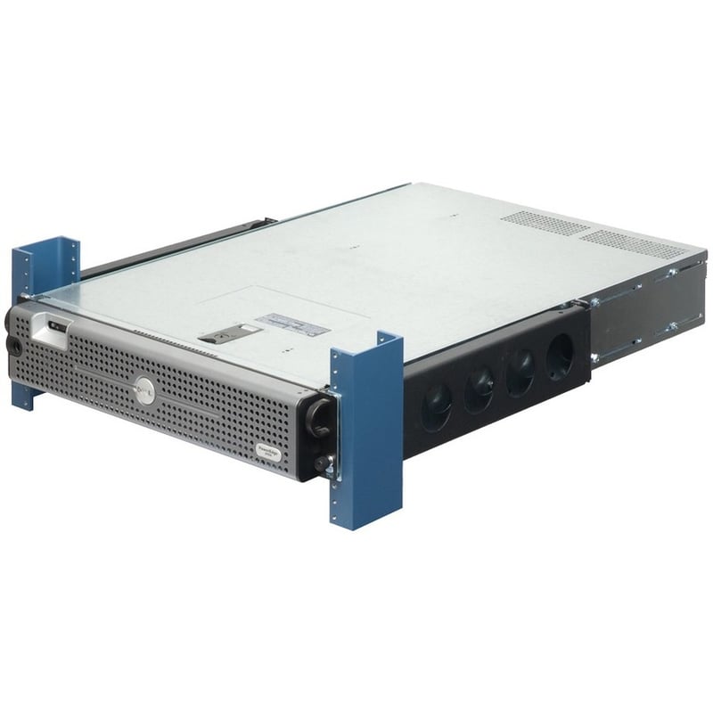 Rack Solutions 2U 2Post Universal Rail 24in (D) with Wirebar - Thumbnail 3