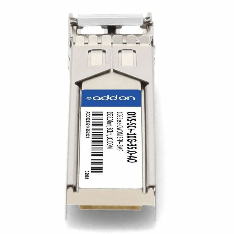 AddOn Cisco® ONS-SC+-10G-35.0 Compatible TAA 10GBase-DWDM SFP+ Transceiver C-Band 100GHz (SMF, 1535.04nm, 80km, LC, DOM) - Thumbnail 4