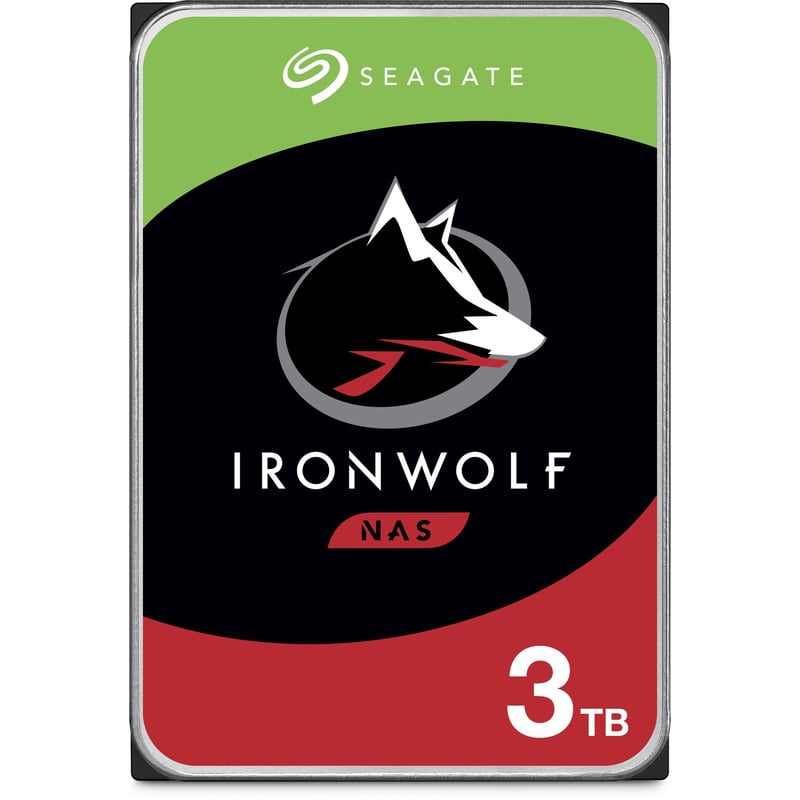 Seagate IronWolf ST3000VN007 3 TB Hard Drive - 3.5" Internal - SATA (SATA/600) - Conventional Magnetic Recording (CMR) Method - Thumbnail 1