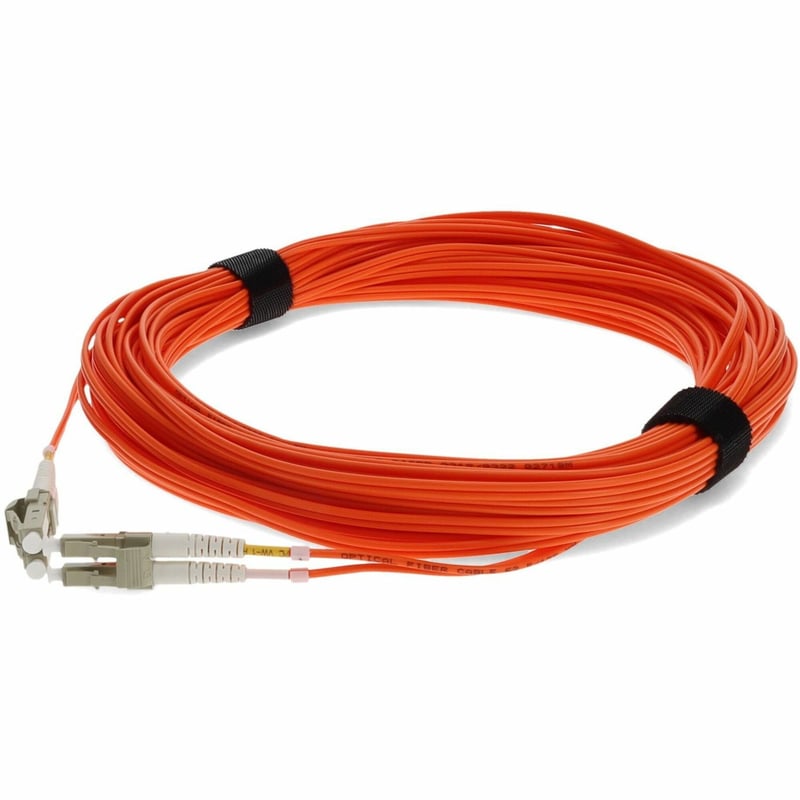 AddOn 15m LC to LC Orange OM1 Duplex OFNR (Riser-Rated) TAA MMF Fiber Patch Cable - Thumbnail 1