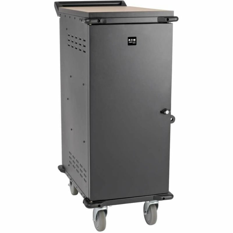 Tripp Lite by Eaton 27-Device AC Charging Cart for Laptops and Chromebooks - 120V NEMA 5-15P 10 ft. (3.05 m) Cord Black - Thumbnail 1