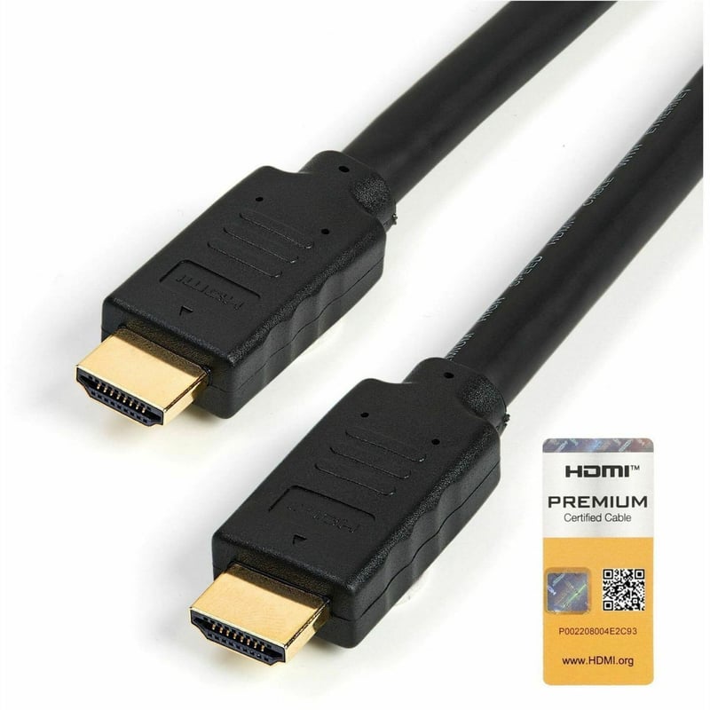 StarTech.com 23ft (7m) Premium Certified HDMI 2.0 Cable with Ethernet, High Speed Ultra HD 4K 60Hz HDMI Cable HDR10, UHD HDMI Monitor Cord - Thumbnail 1