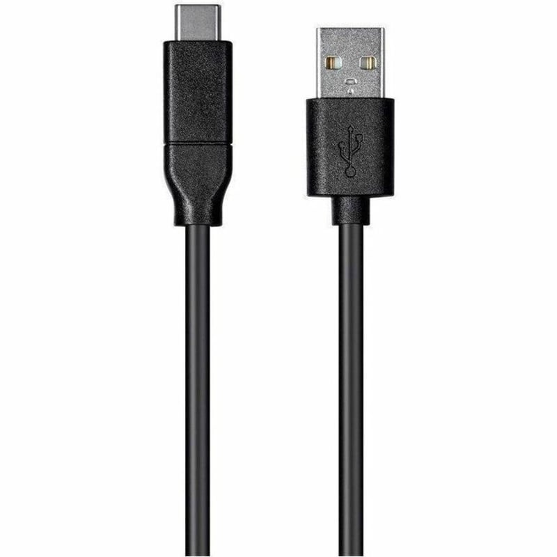 MONOPRICE ESSENTIALS USB TYPE C TO USB-A 2.0 CABLE - 480MBPS_ 3A_ 26AWG_ BLACK_ - Thumbnail 2