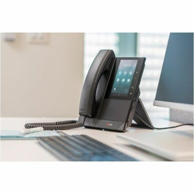 Poly CCX 500 IP Phone - Corded - Corded/Cordless - Bluetooth - Desktop, Wall Mountable - Black - TAA Compliant - Thumbnail 3