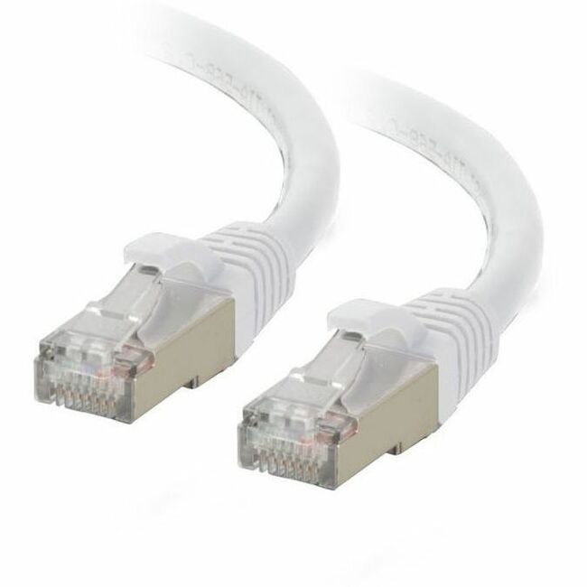 C2G 7ft (2.1m) Cat6a Snagless Shielded (STP) Ethernet Network Patch Cable - White - Thumbnail 1
